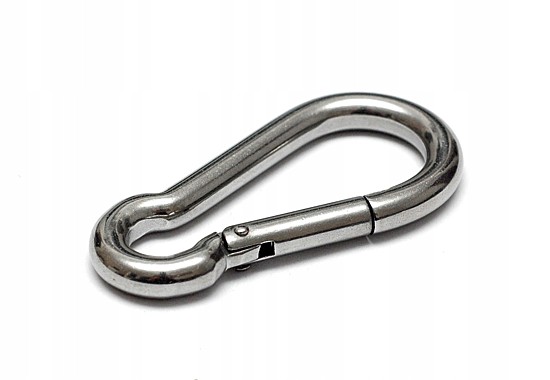 Карабин пожарный DIN 5299С из нерж. ст. А4 6