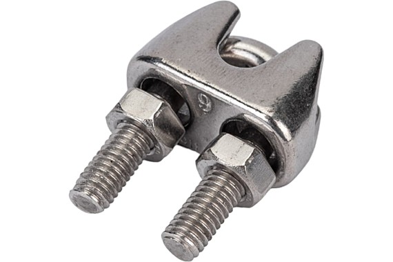 Зажим троса DIN 741 из нерж. стали А4 6 